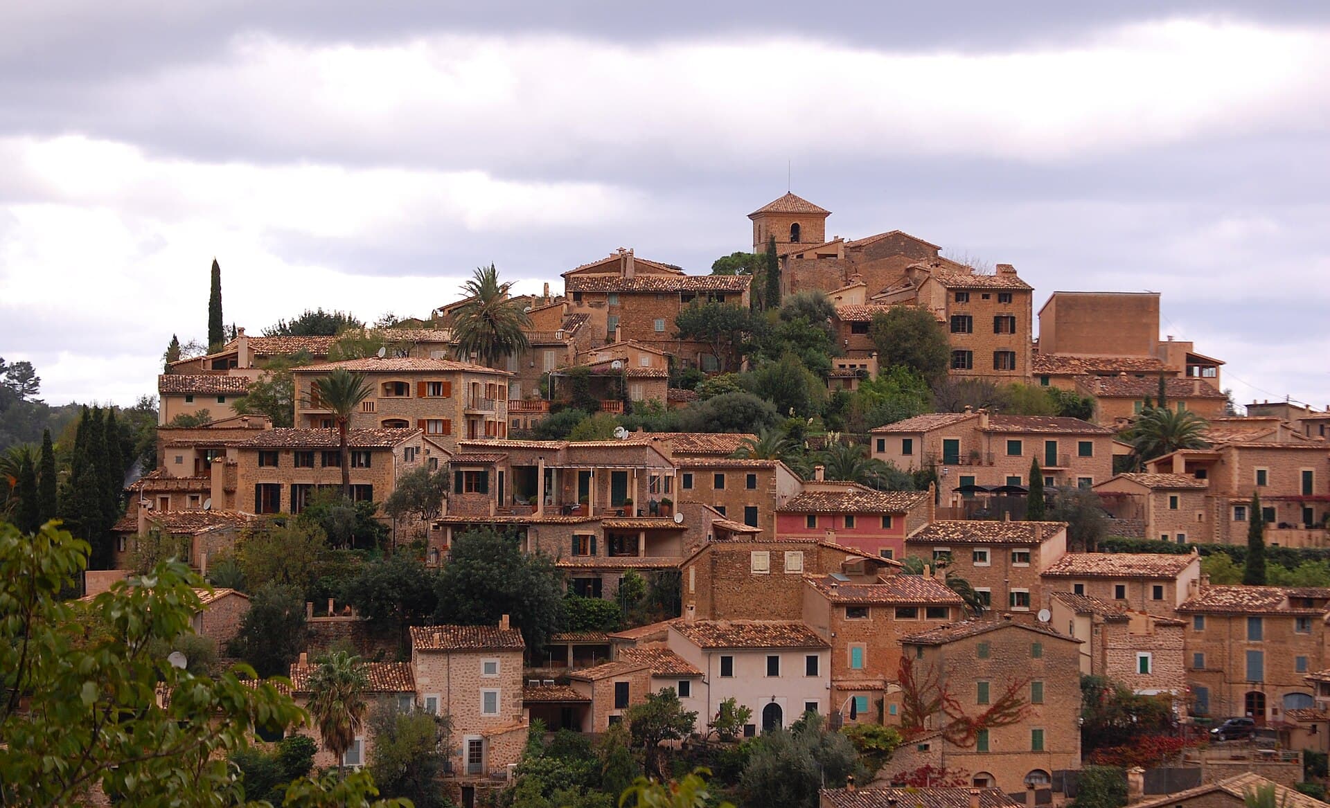 Deià village on its hill — Mallorca, Spain